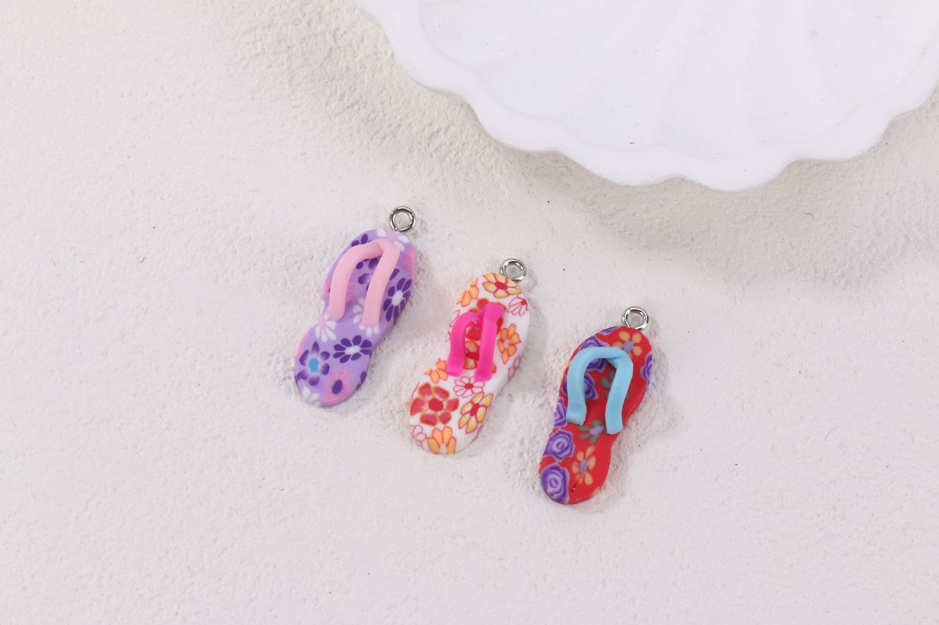 Cute Polymer Clay Slipper Charm for Phone Case Decor view 3