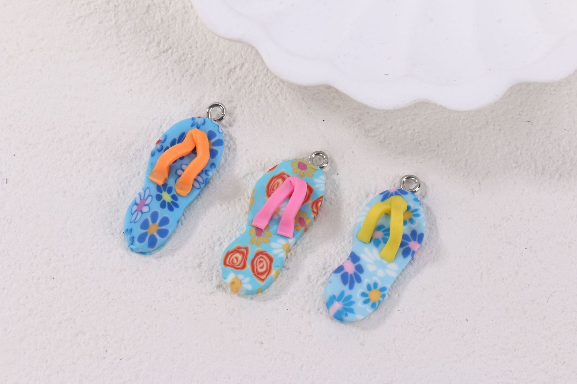 Cute Polymer Clay Slipper Charm for Phone Case Decor view 4