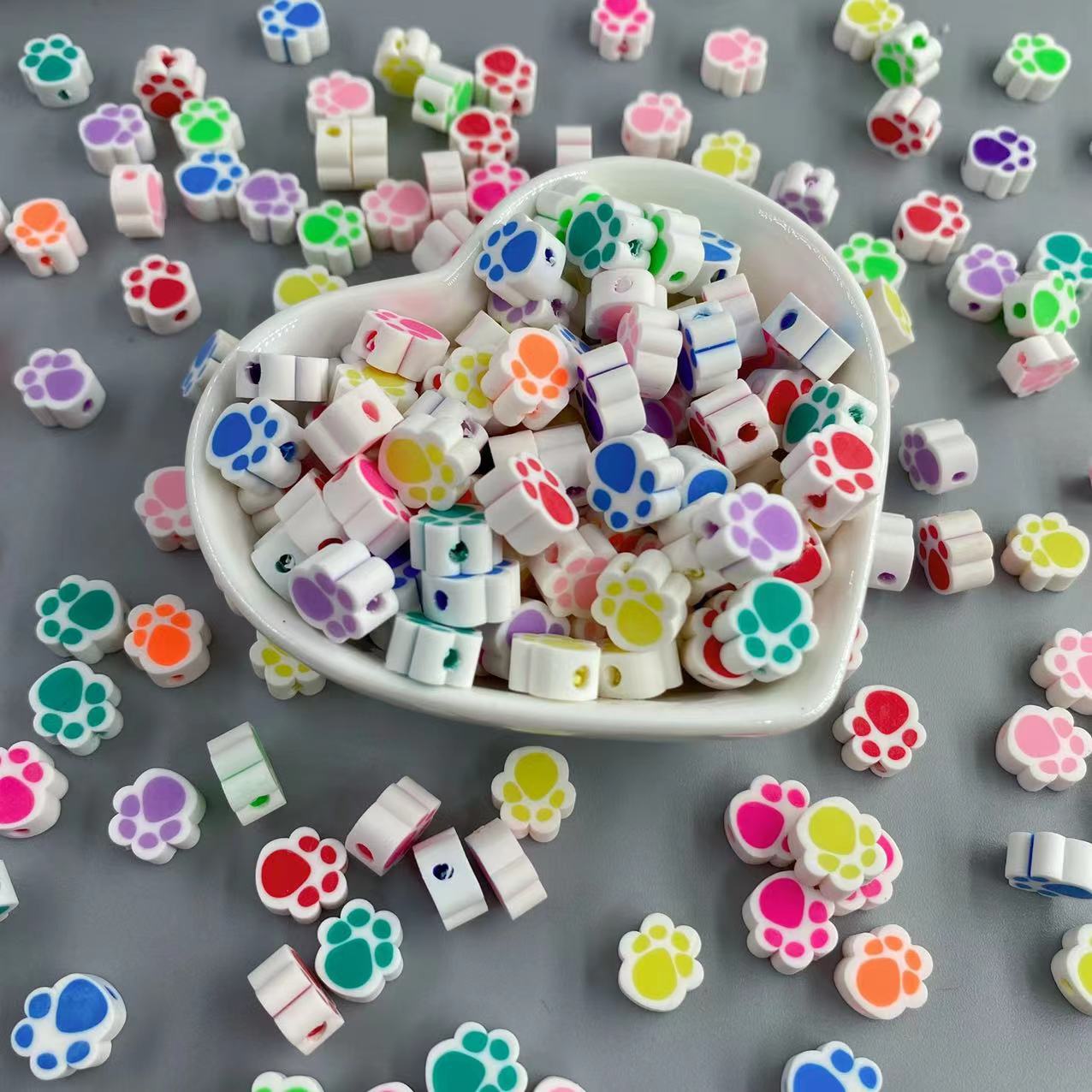 Fresh Polymer Clay Daisy Beads for DIY Jewelry Making view 1