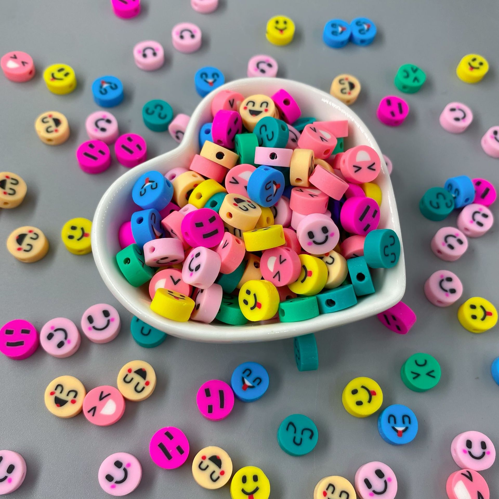 Fresh Polymer Clay Daisy Beads for DIY Jewelry Making view 3