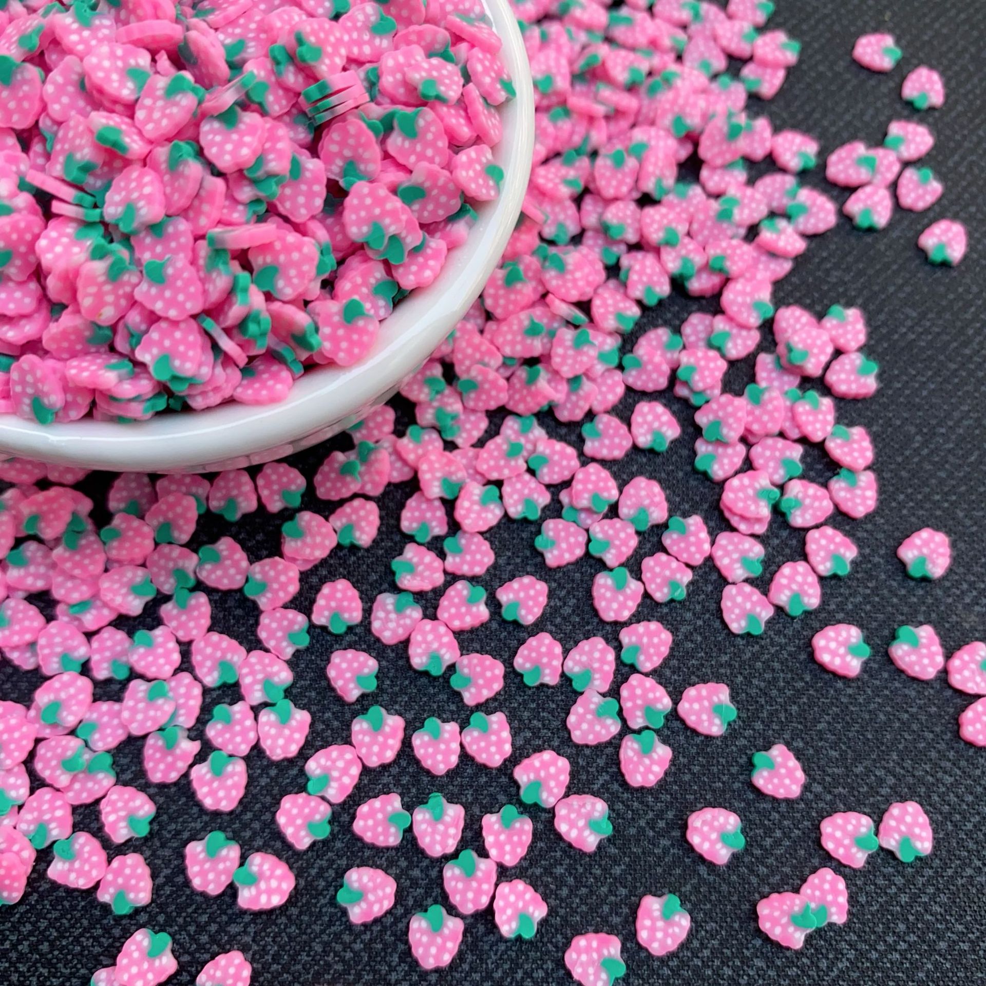 Assorted Polymer Clay Fruit Slice Embellishments for DIY Crafts view 2
