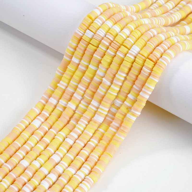 Colorful Polymer Clay Heishi Bead Strands for DIY Jewelry Making view 2