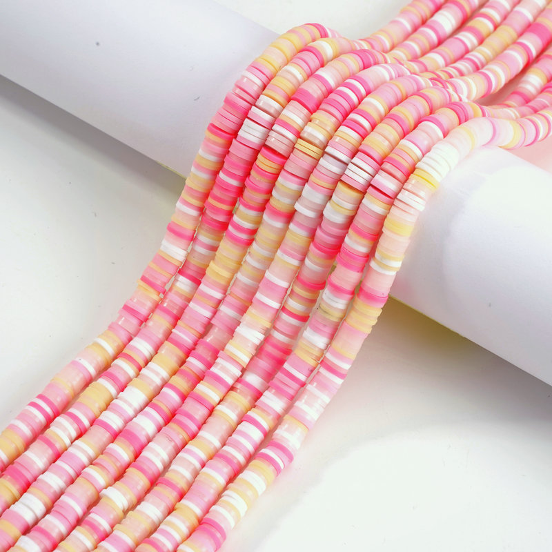 Colorful Polymer Clay Heishi Bead Strands for DIY Jewelry Making view 3