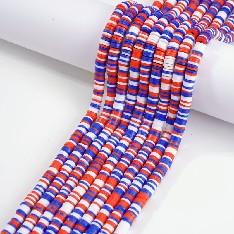 Colorful Polymer Clay Heishi Bead Strands for DIY Jewelry Making view 7
