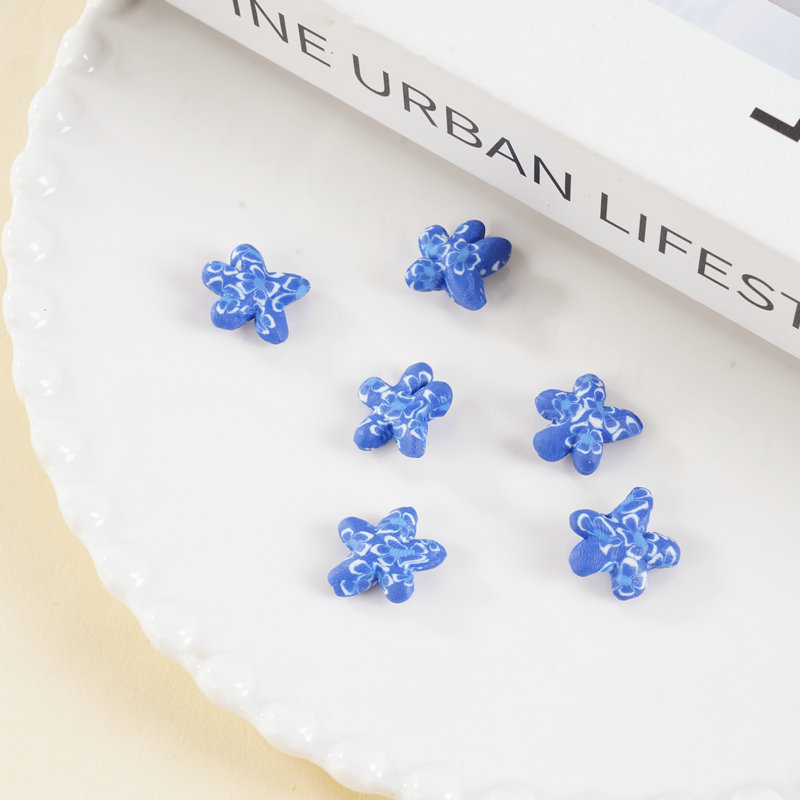 Cute Polymer Clay Starfish Charms for DIY Accessory Decoration view 3