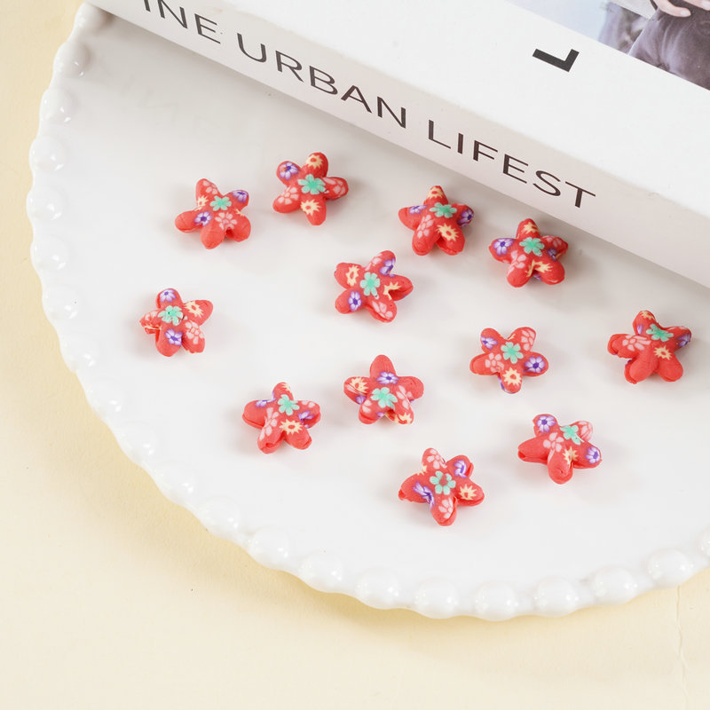 Cute Polymer Clay Starfish Charms for DIY Accessory Decoration view 4