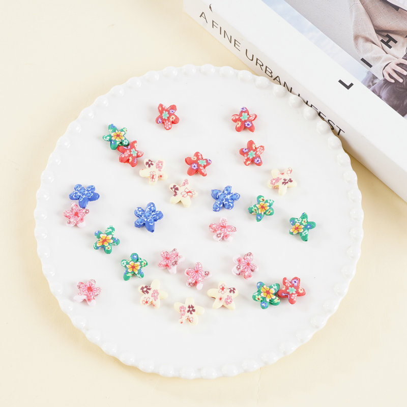 Cute Polymer Clay Starfish Charms for DIY Accessory Decoration view 6