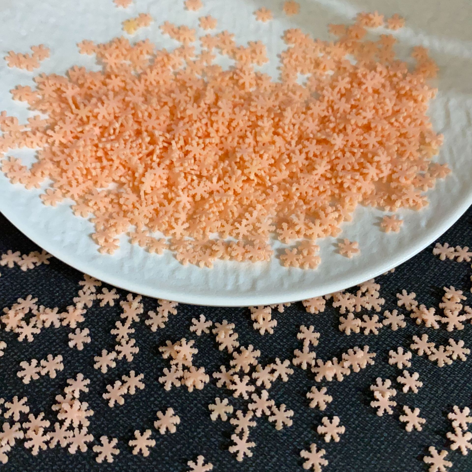 Christmas Polymer Clay Snowflake Slices for DIY Holiday Crafts view 6
