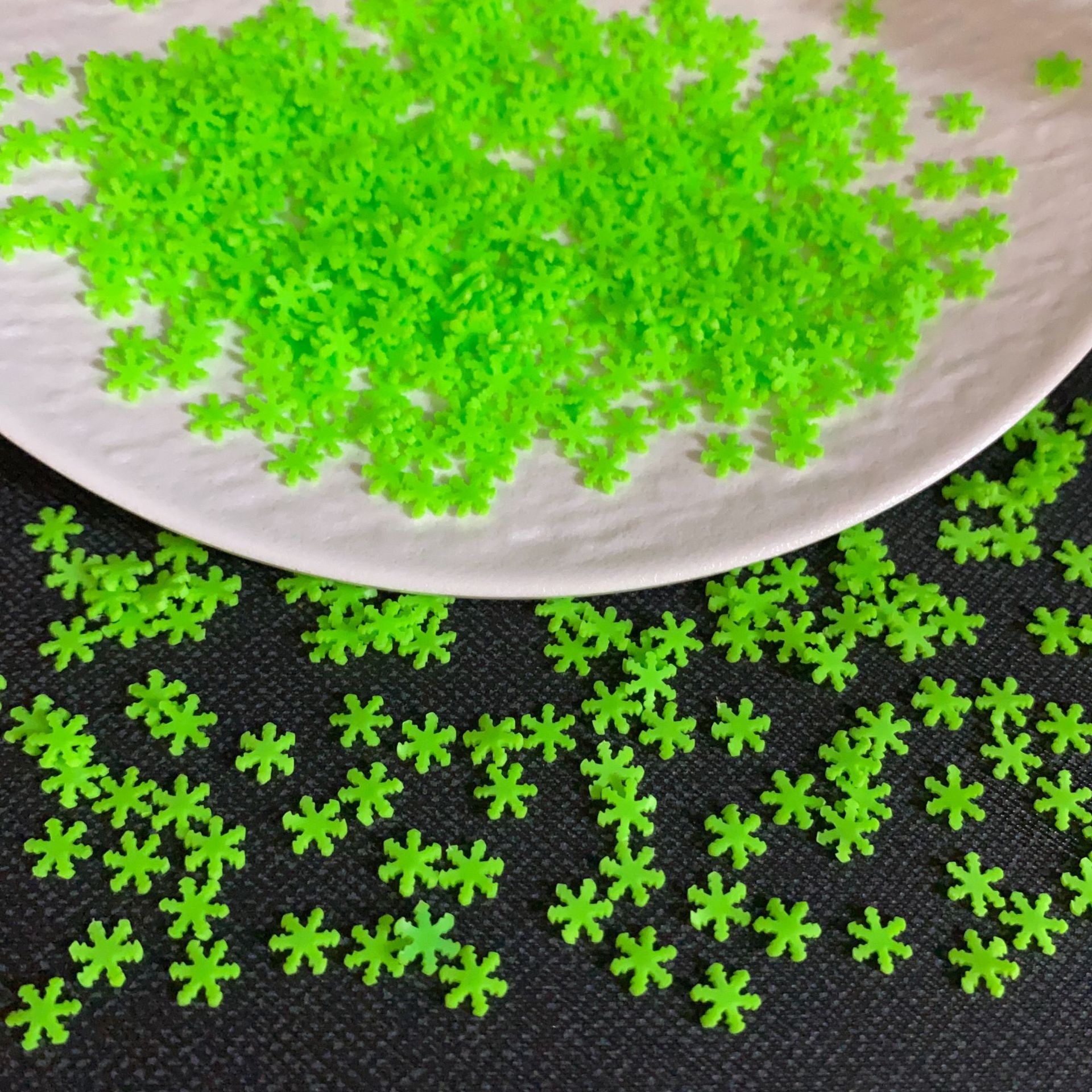 Christmas Polymer Clay Snowflake Slices for DIY Holiday Crafts view 7