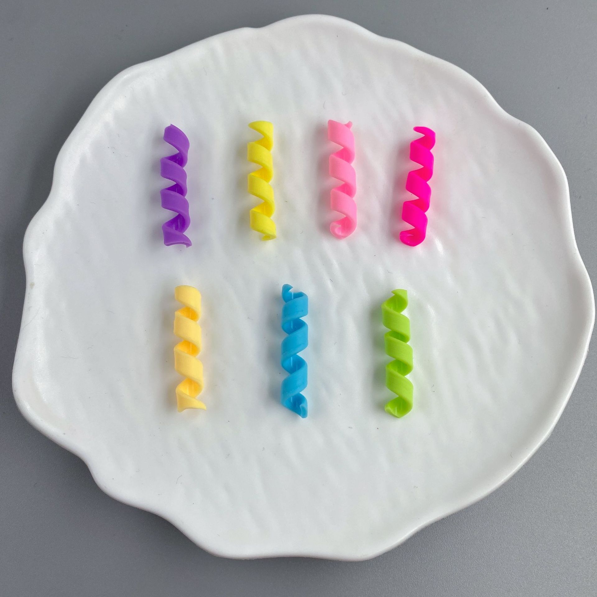 Cute Polymer Clay Swiss Roll Charms for DIY Dessert Decoration view 1