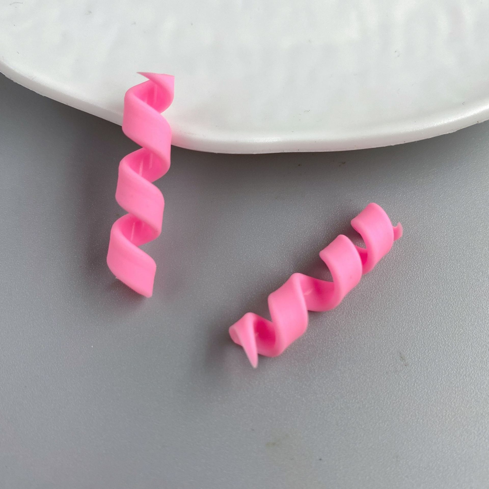 Cute Polymer Clay Swiss Roll Charms for DIY Dessert Decoration view 3