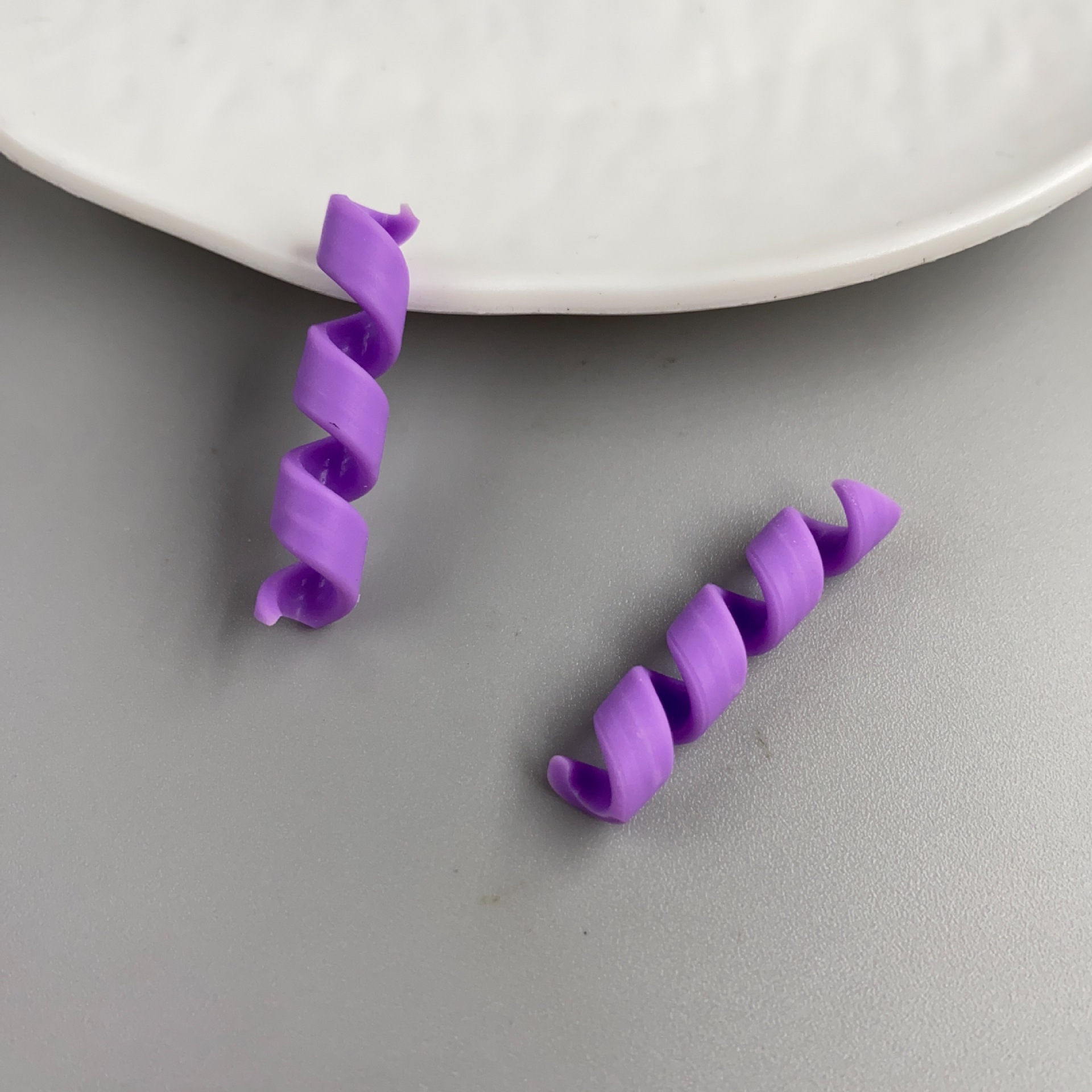 Cute Polymer Clay Swiss Roll Charms for DIY Dessert Decoration view 5