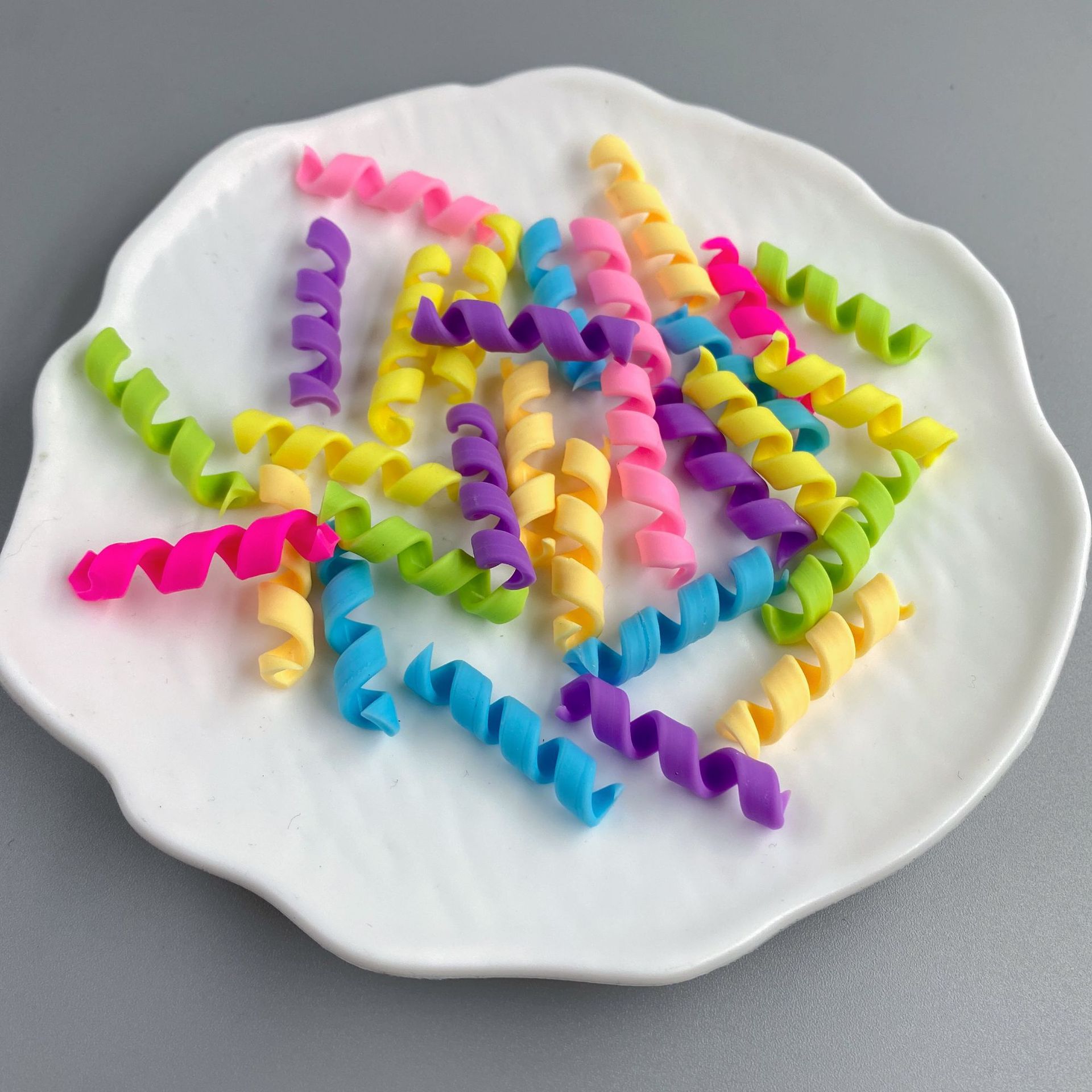 Cute Polymer Clay Swiss Roll Charms for DIY Dessert Decoration